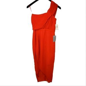 Copper St. Women's One Shoulder Midi Dress Size 4